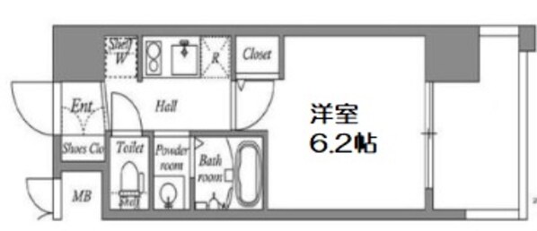 エステムコート難波Ⅶビヨンドの物件間取画像